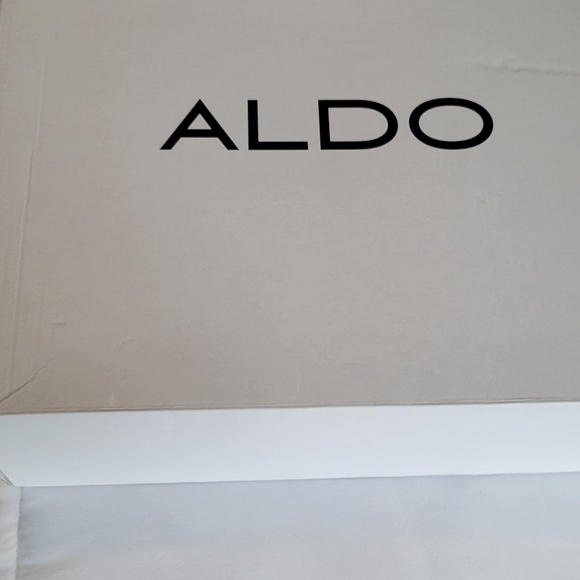 ALDO- Keshaa women's peep toe heel bottle. Size 8. Nude. - Picture 3 of 4